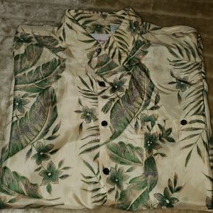 MONTAGE TROPICS HAWAIIAN ISLAND PRINT MENS LARGE